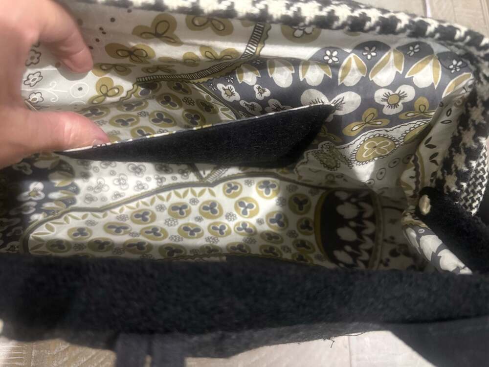 Range Of Emotion Handmade Patchwork Bag Black White Indie Cottagecore Purse - Picture 7 of 10